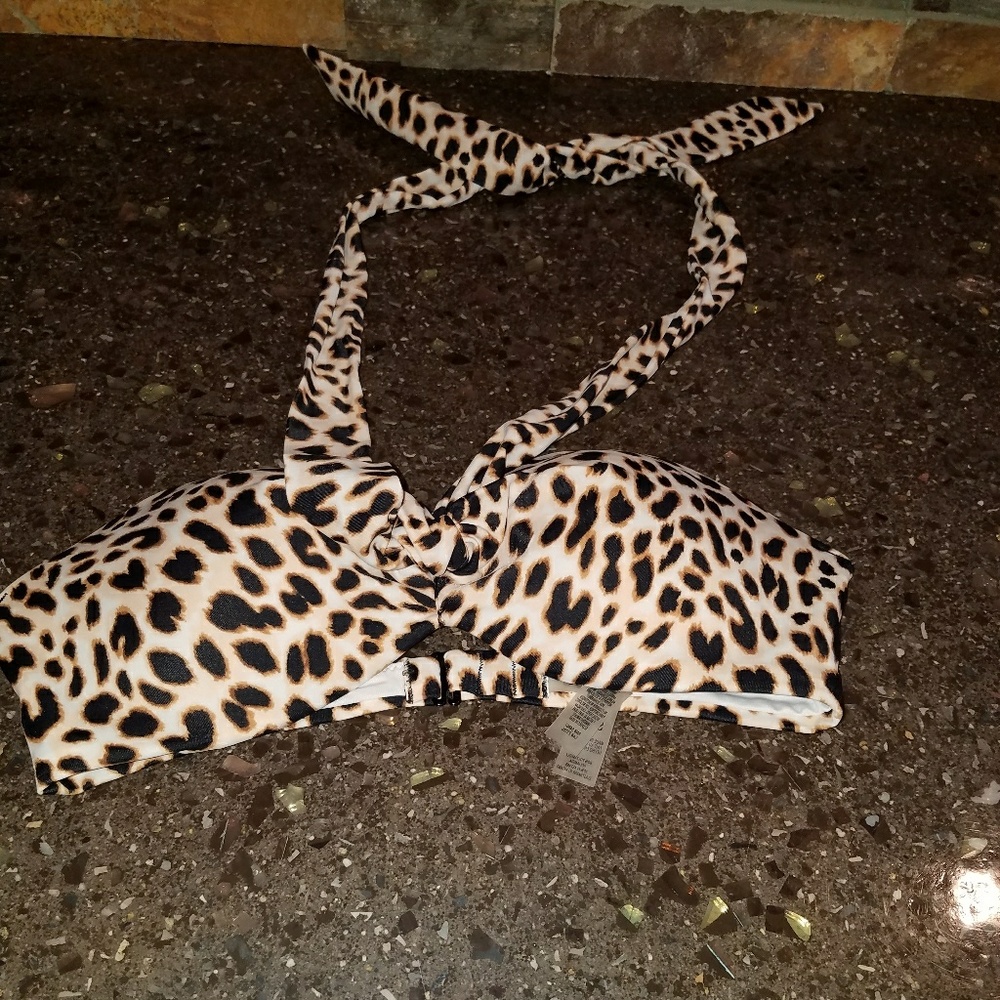 Victoria's Secret PINK Leopard bikini top